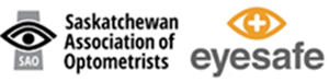 Saskatchewan Association of Optometrists and Eyesafe logos